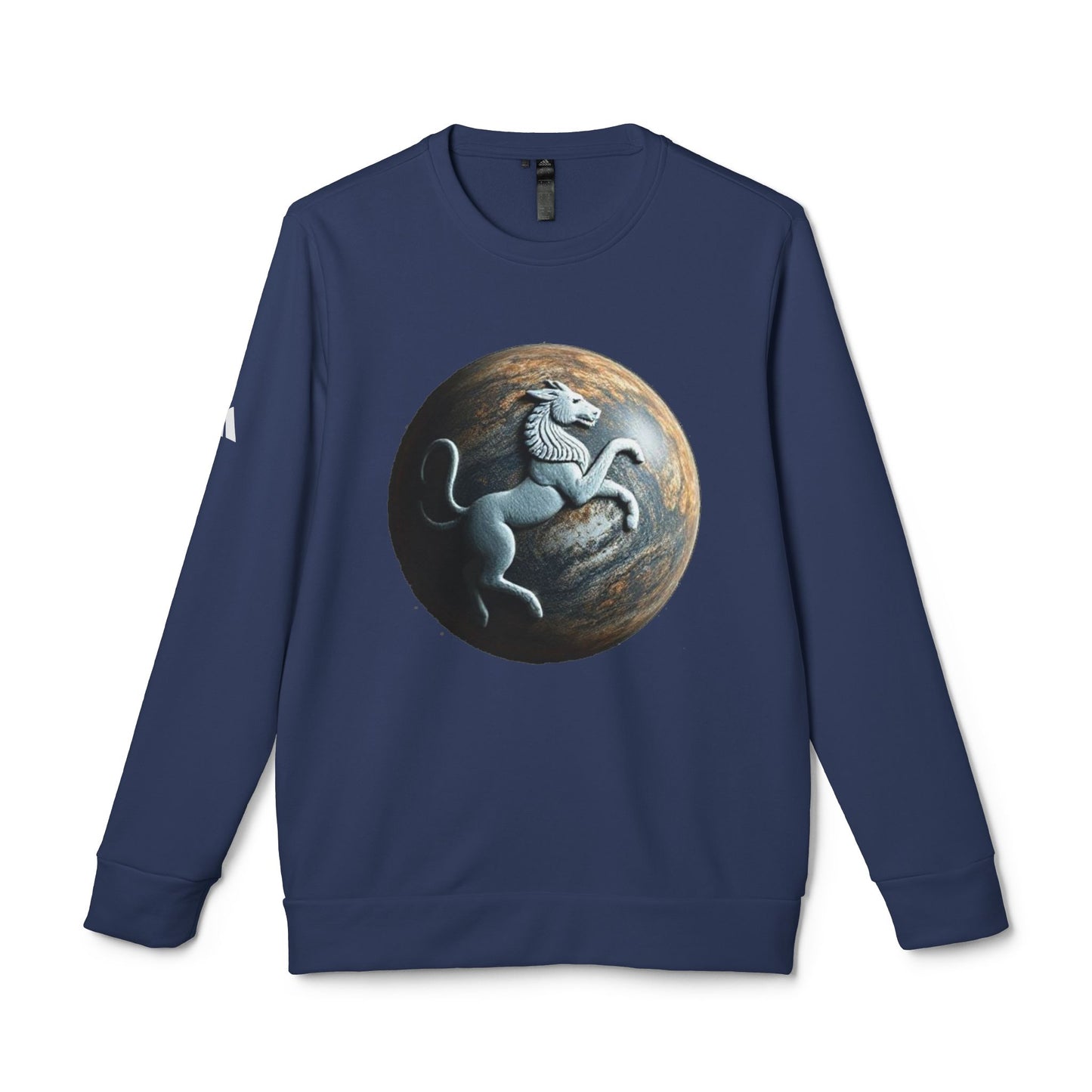 Adidas, Unisex Fleece Crewneck Sweatshirt, Aquarius, Planet Animal, Zodiac