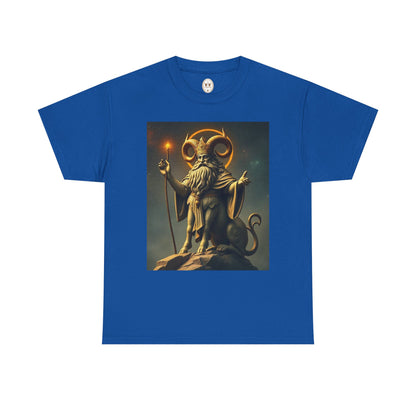 Unisex Heavy Cotton T-Shirt, Taurus God v1, Zodiac Design