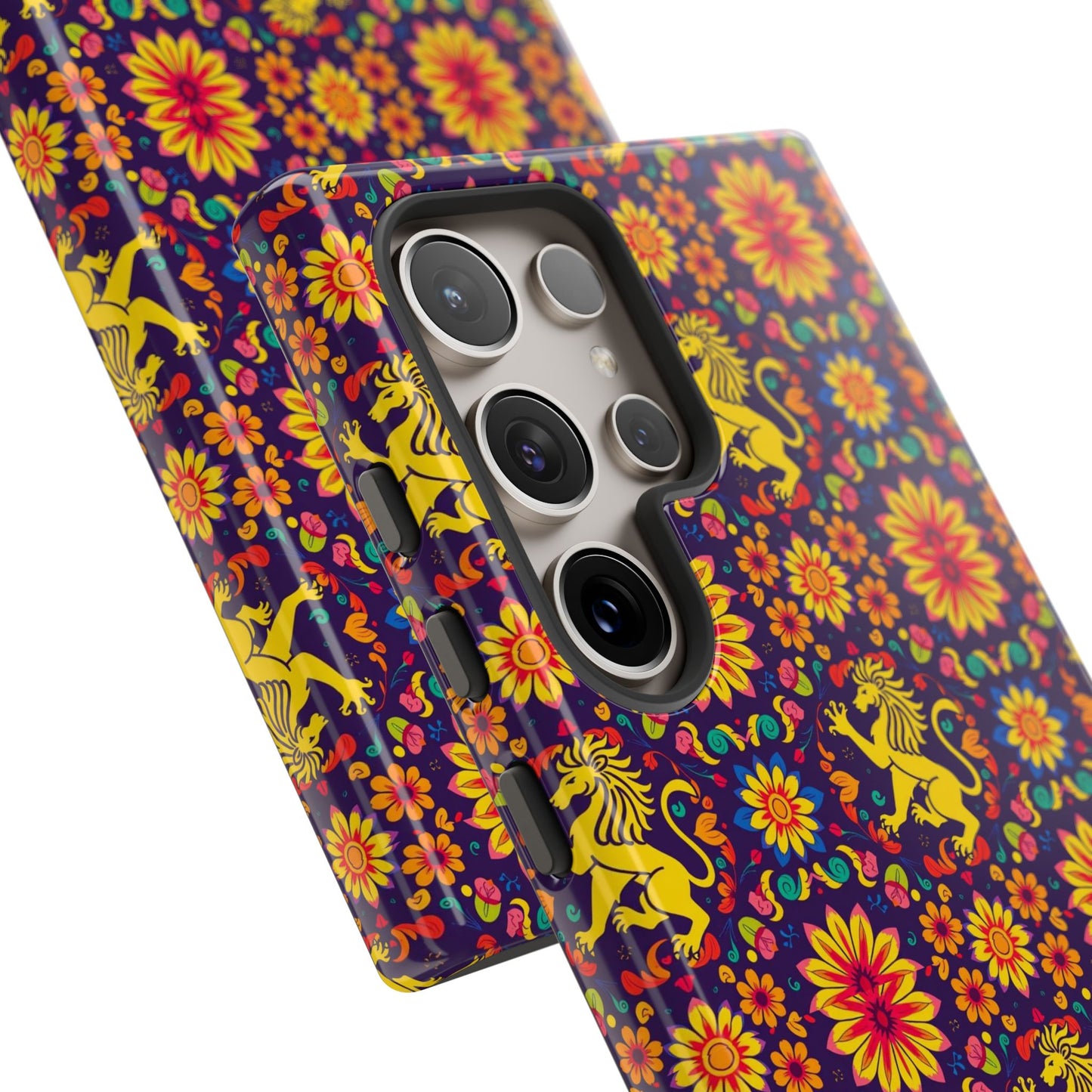 Tough Cases, Leo, Zodiac, Flower Pattern
