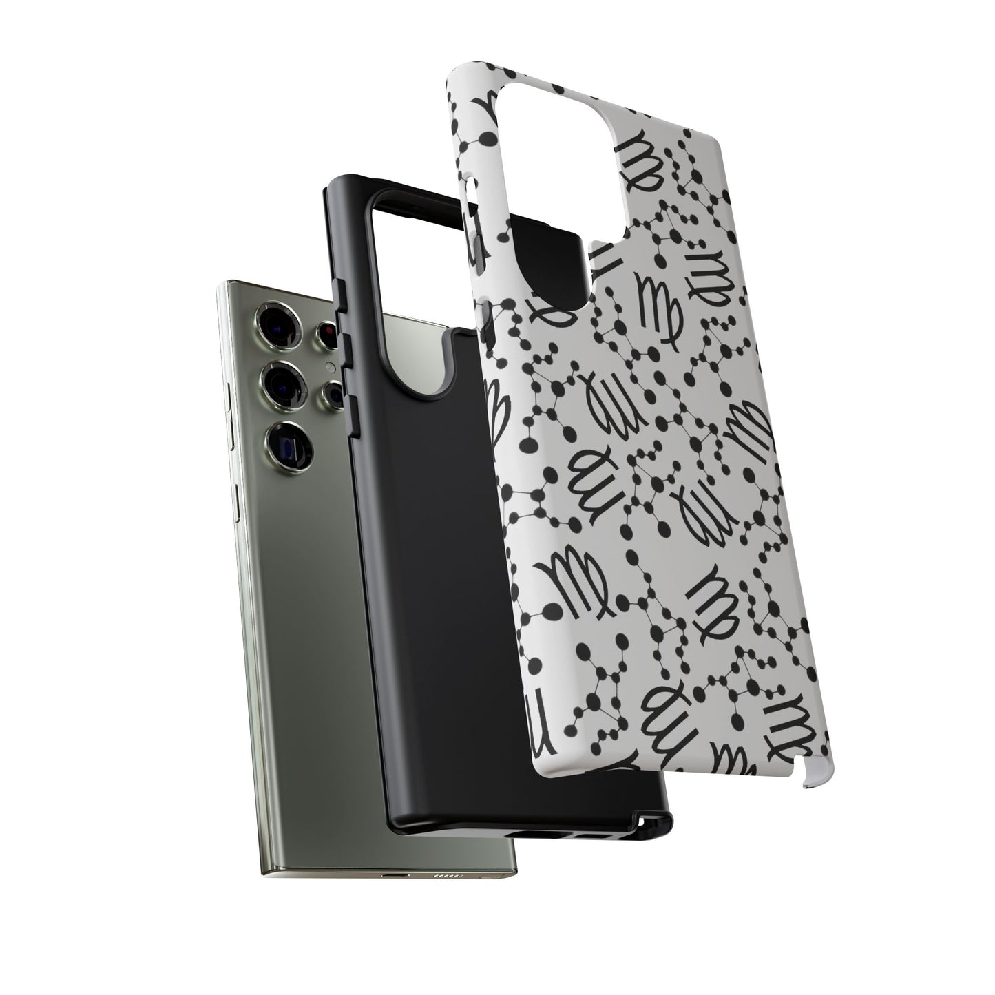 Tough Cases with the Virgo Zodiac sign for iPhone, Samsung Galaxy, and Google Pixel devices