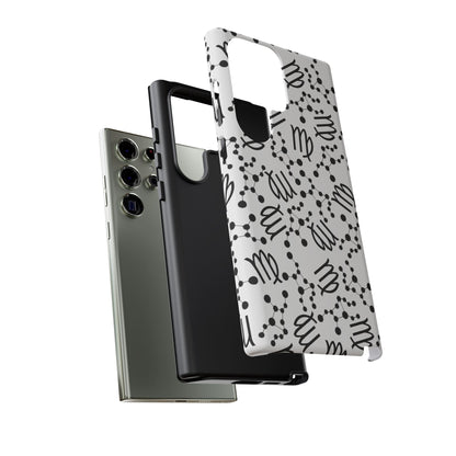 Tough Cases with the Virgo Zodiac sign for iPhone, Samsung Galaxy, and Google Pixel devices