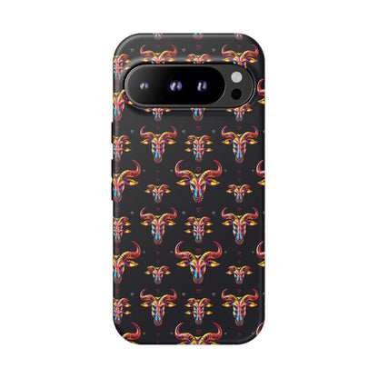 Tough Cases, Taurus, Zodiac, Metal Pattern
