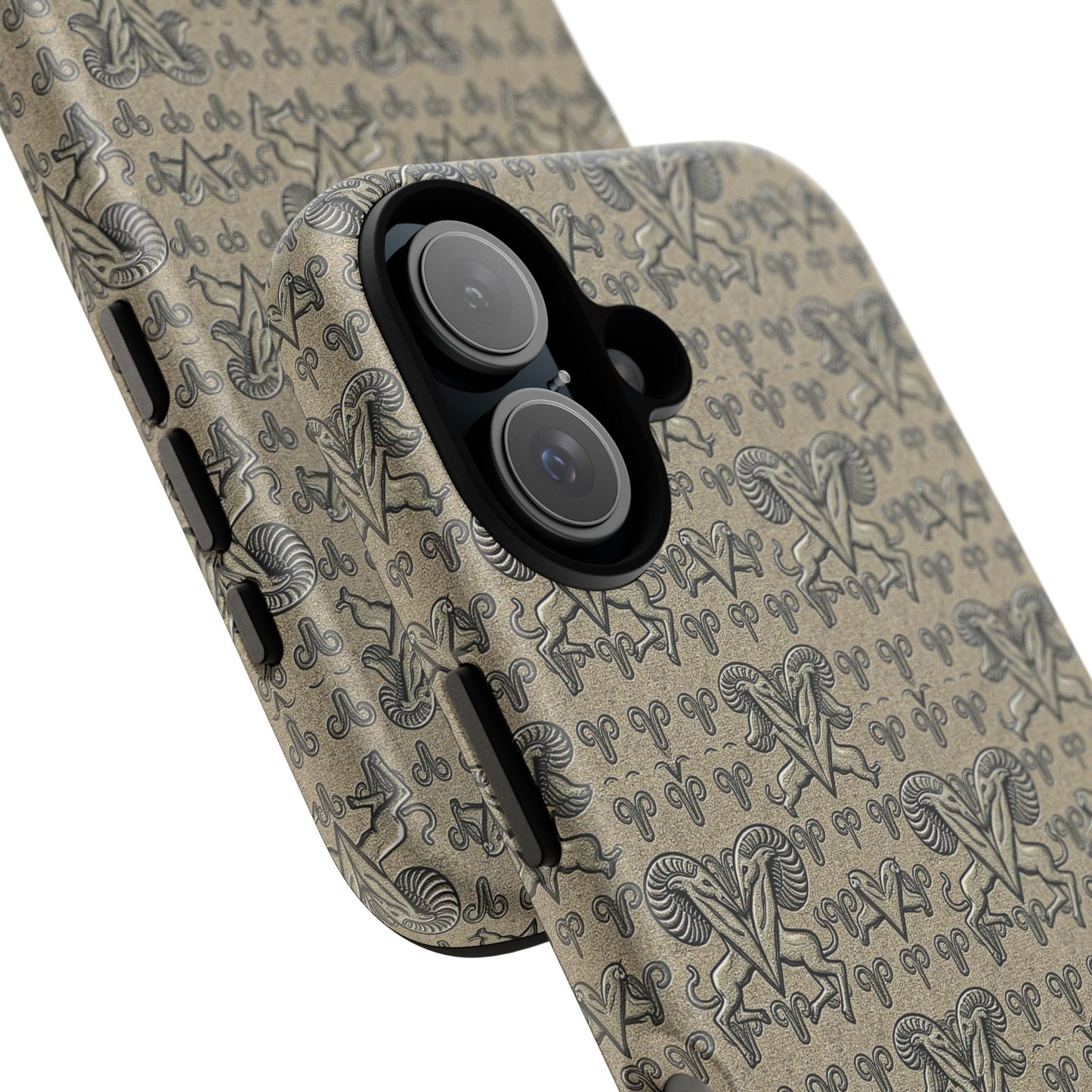 Tough Cases, Aries, Zodiac, Metal Pattern