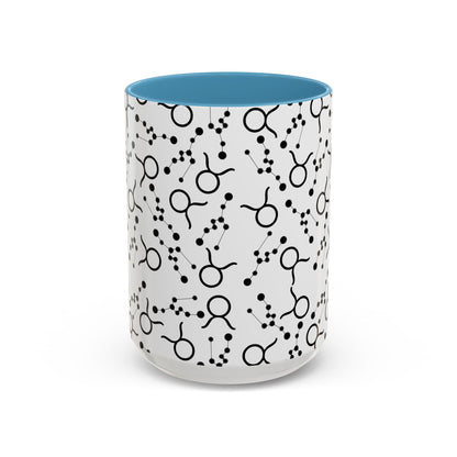 Accent Coffee Mug with the Taurus Zodiac sign (11, 15oz)