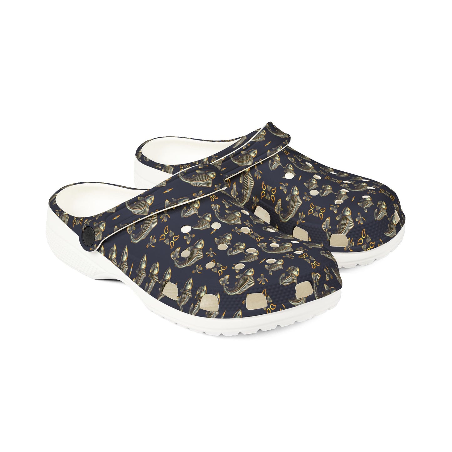 EVA Foam Rubber Shoes, (AOP), Pisces, Zodiac, Pattern