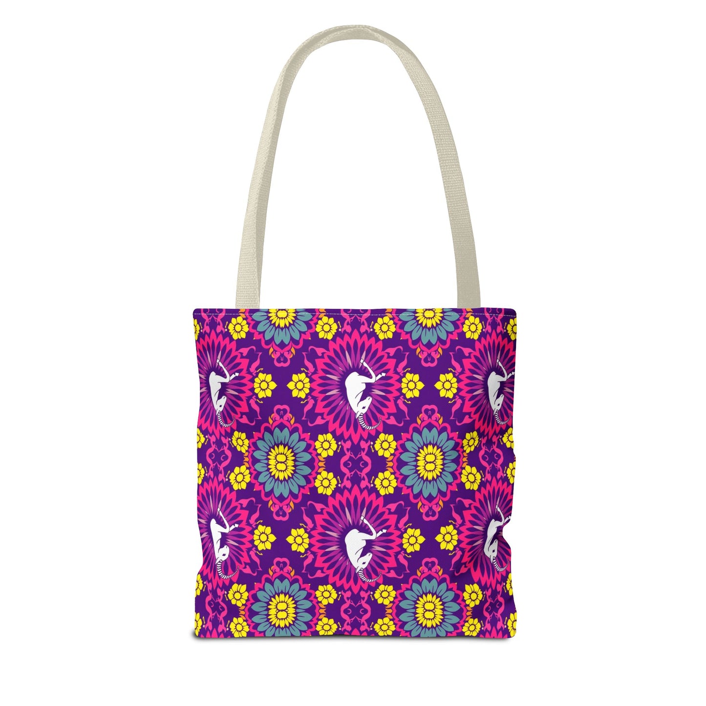 Tote Bag, (AOP), Capricorn, Zodiac v5, Flower Pattern