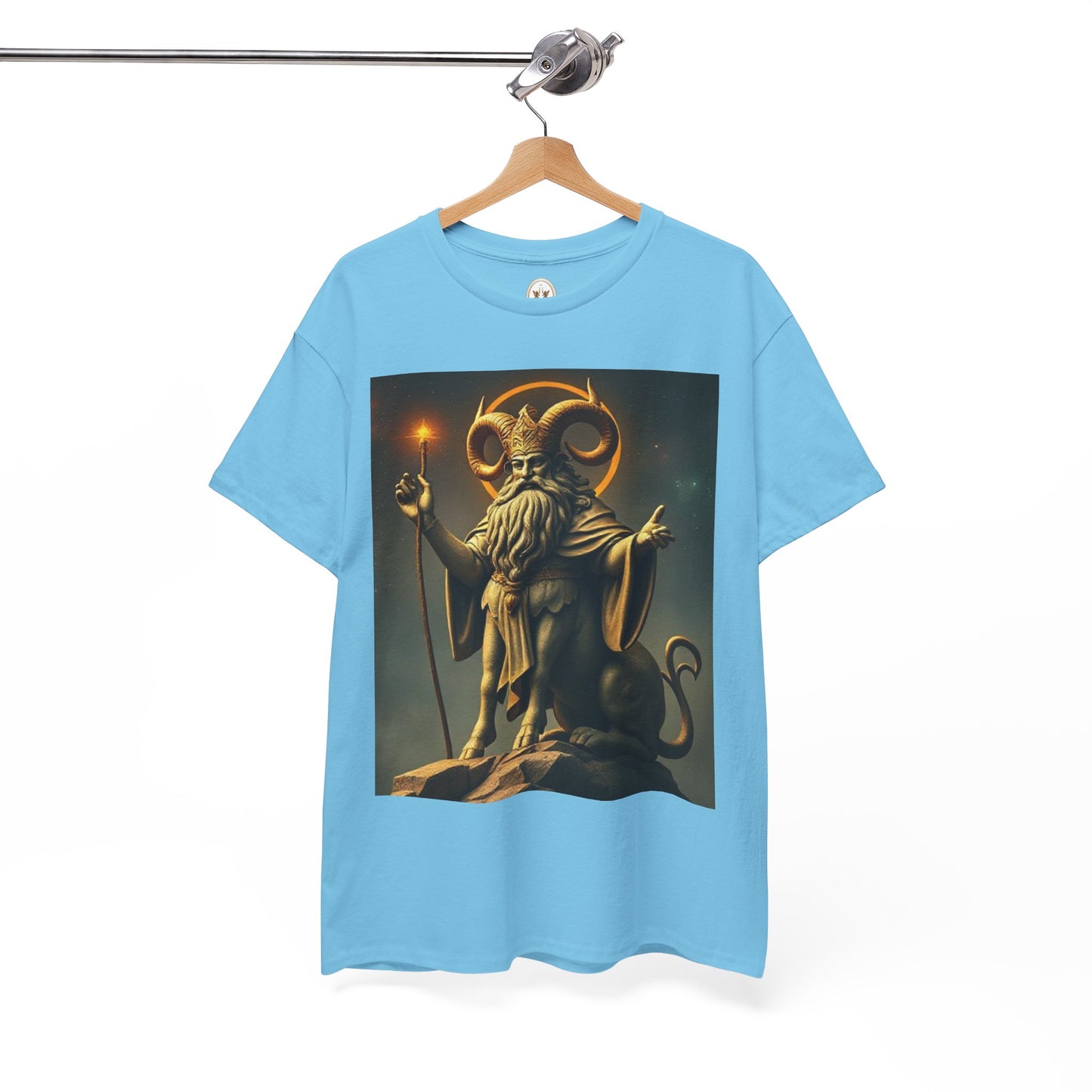 Unisex Heavy Cotton T-Shirt, Taurus God, Zodiac Design