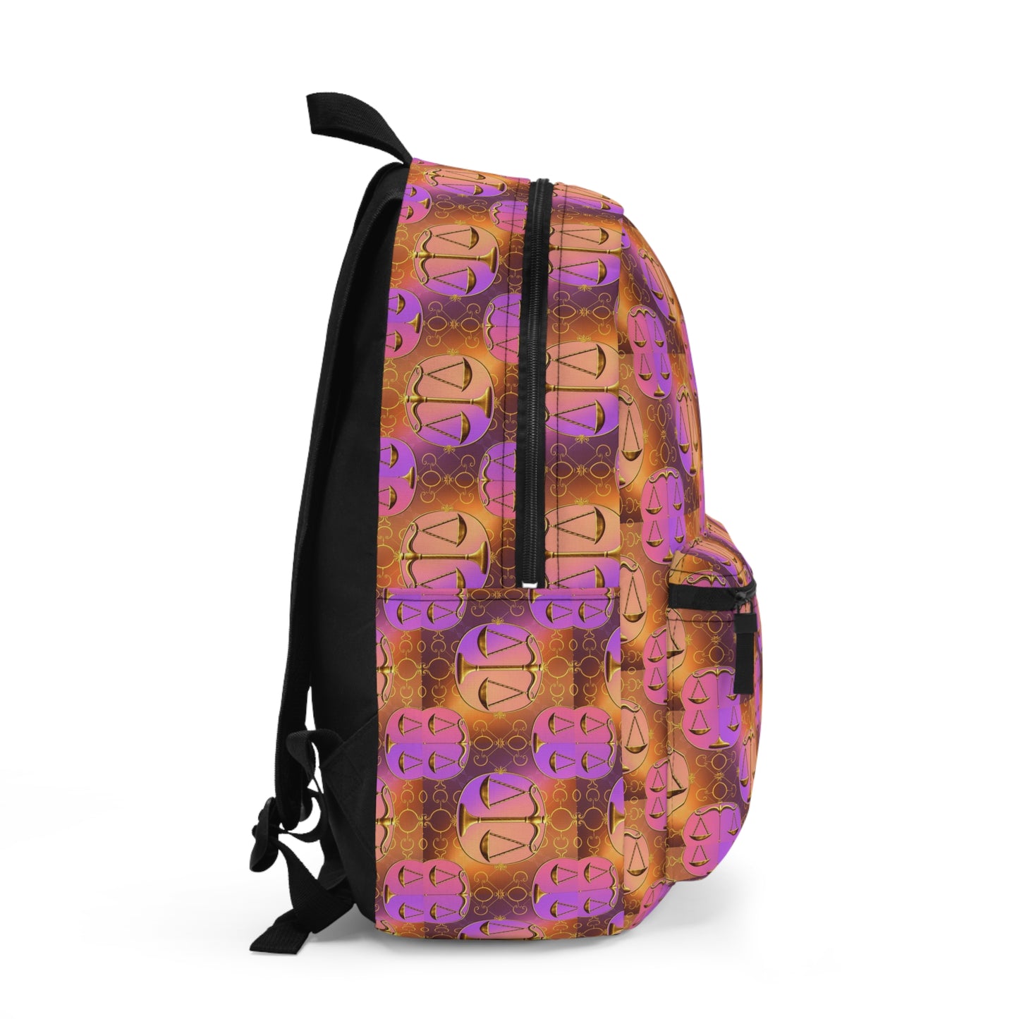 Backpack, Libra, Zodiac v1, Metal Pattern