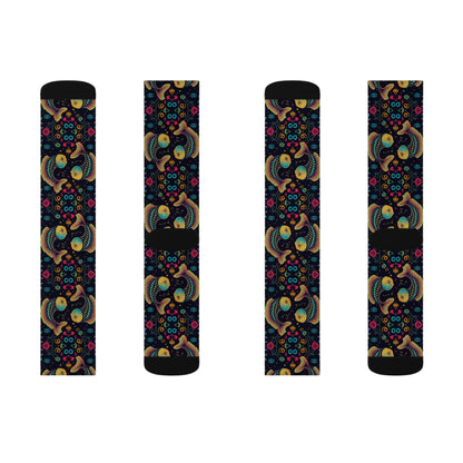 Sublimation Socks, Pisces, Zodiac v3, Pattern