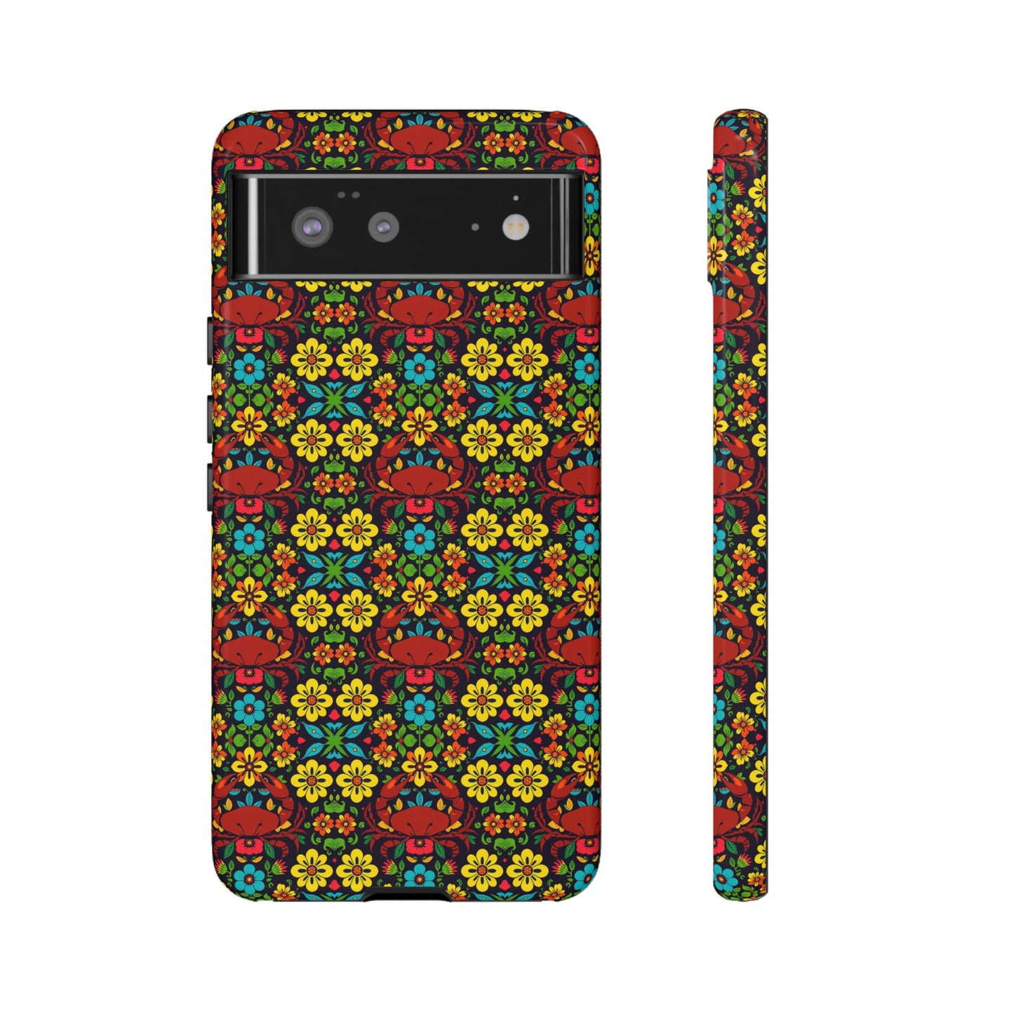 Tough Cases, Cancer, Zodiac v2, Flower Pattern