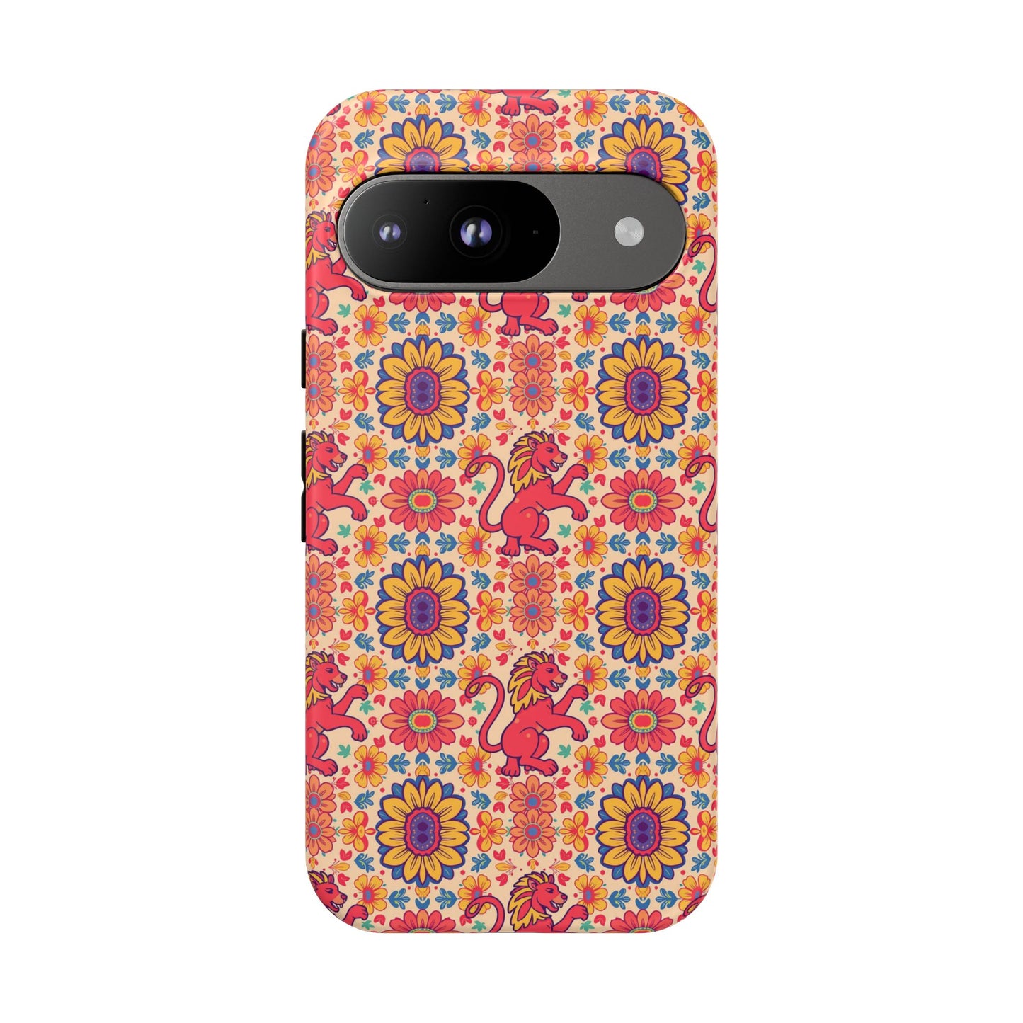 Tough Cases, Leo, Zodiac v1, Flower Pattern