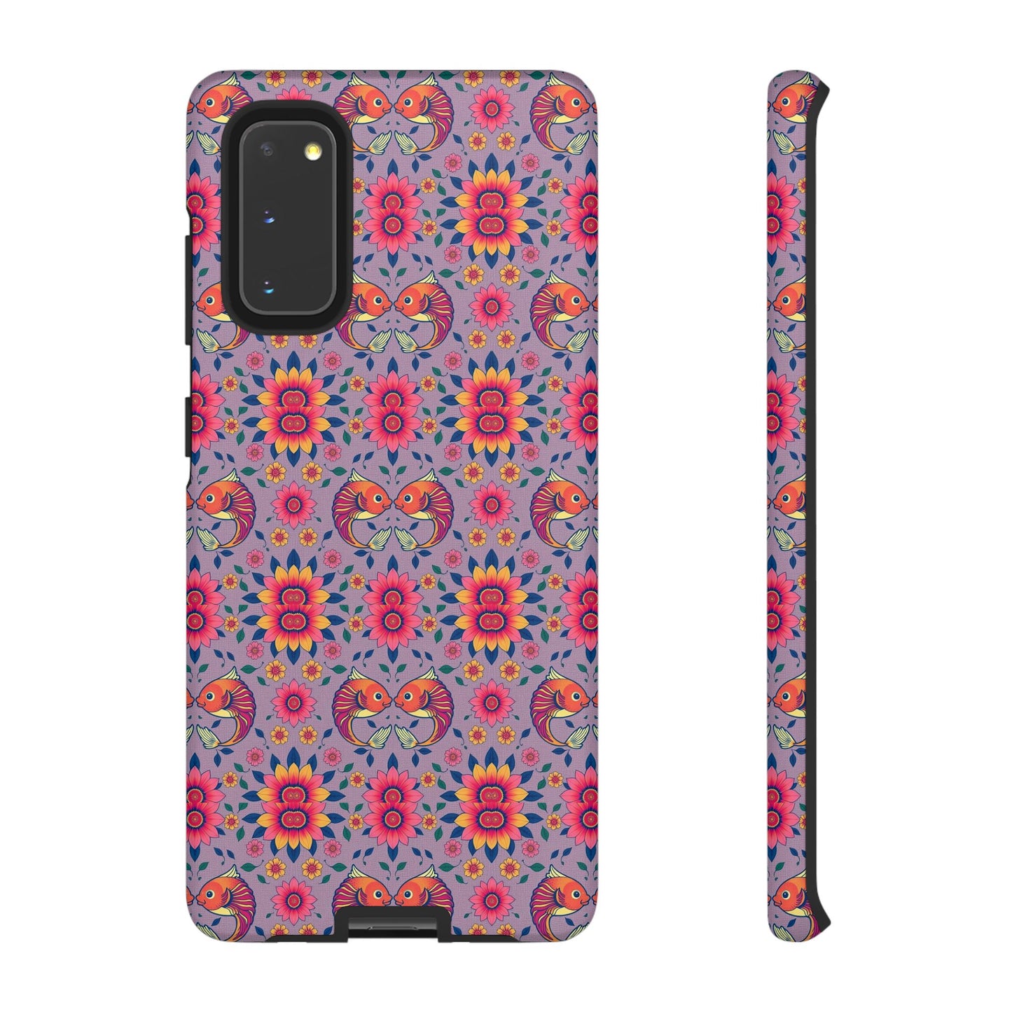 Tough Cases, Pisces, Zodiac v3, Flower Pattern