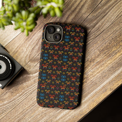 Tough Cases, Aries, Zodiac v1, Metal Pattern