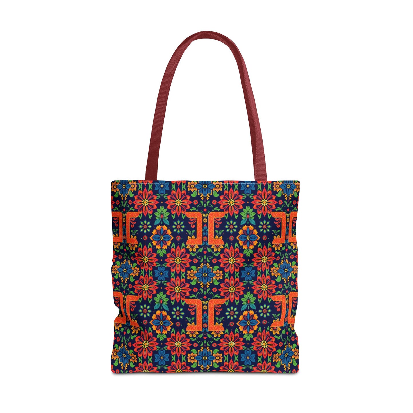 Tote Bag, (AOP), Gemini, Zodiac v1, Flower Pattern