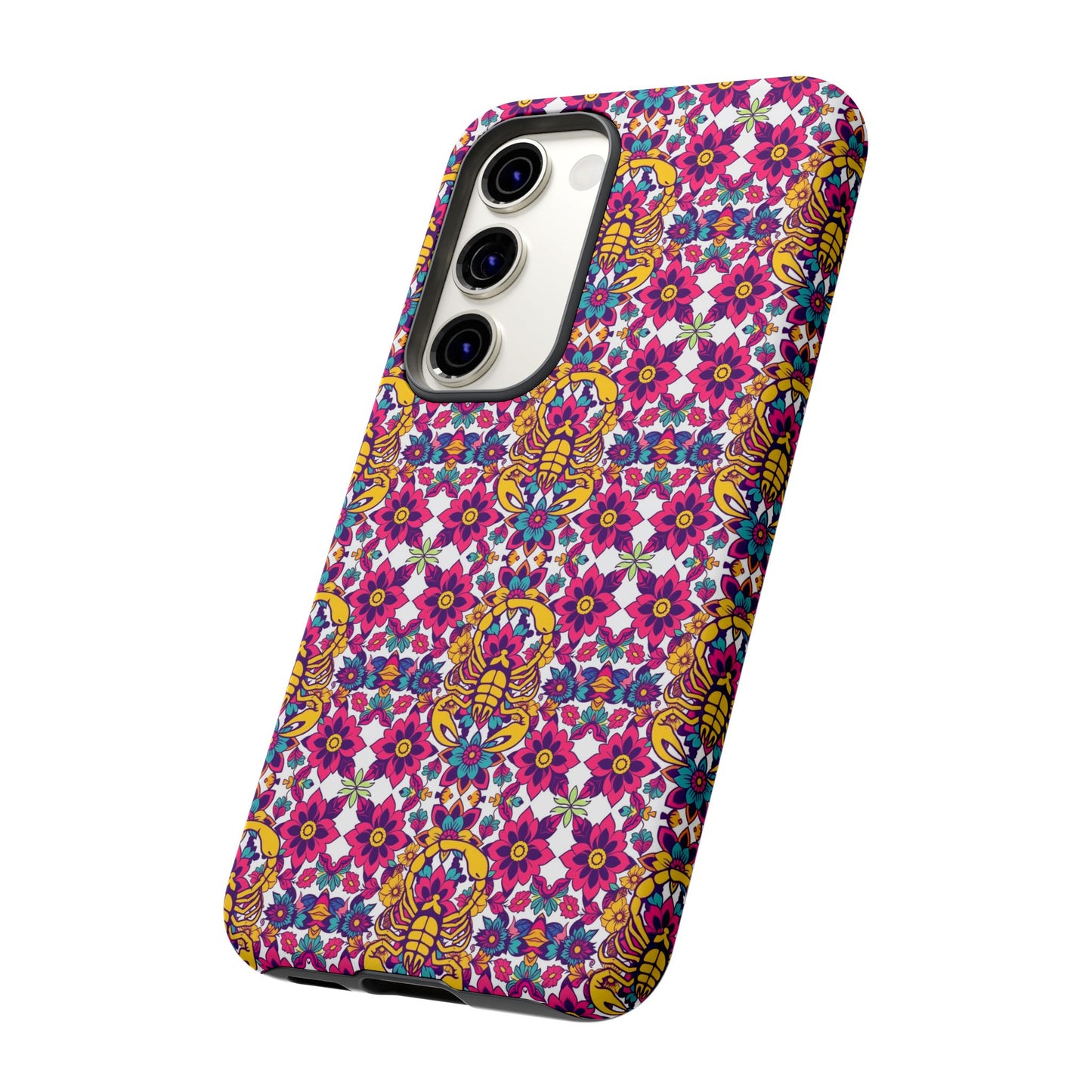 Tough Cases, Scorpio, Zodiac v2, Flower Pattern