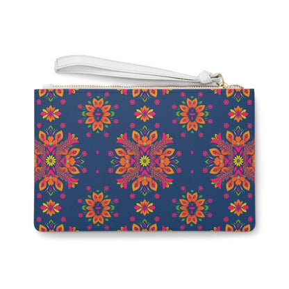 Clutch Bag, Gemini, Zodiac v2, Flower Pattern