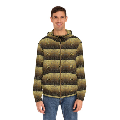 Full-Zip Hoodie (AOP), Aquarius, Zodiac v1, Pattern