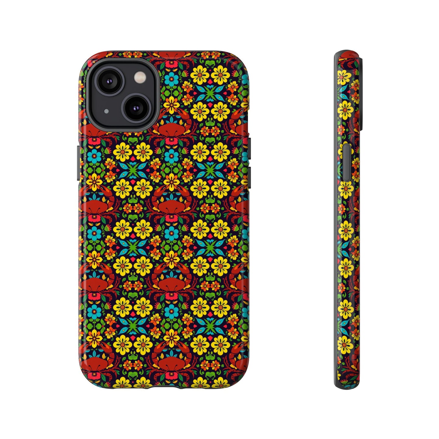 Tough Cases, Cancer, Zodiac v2, Flower Pattern