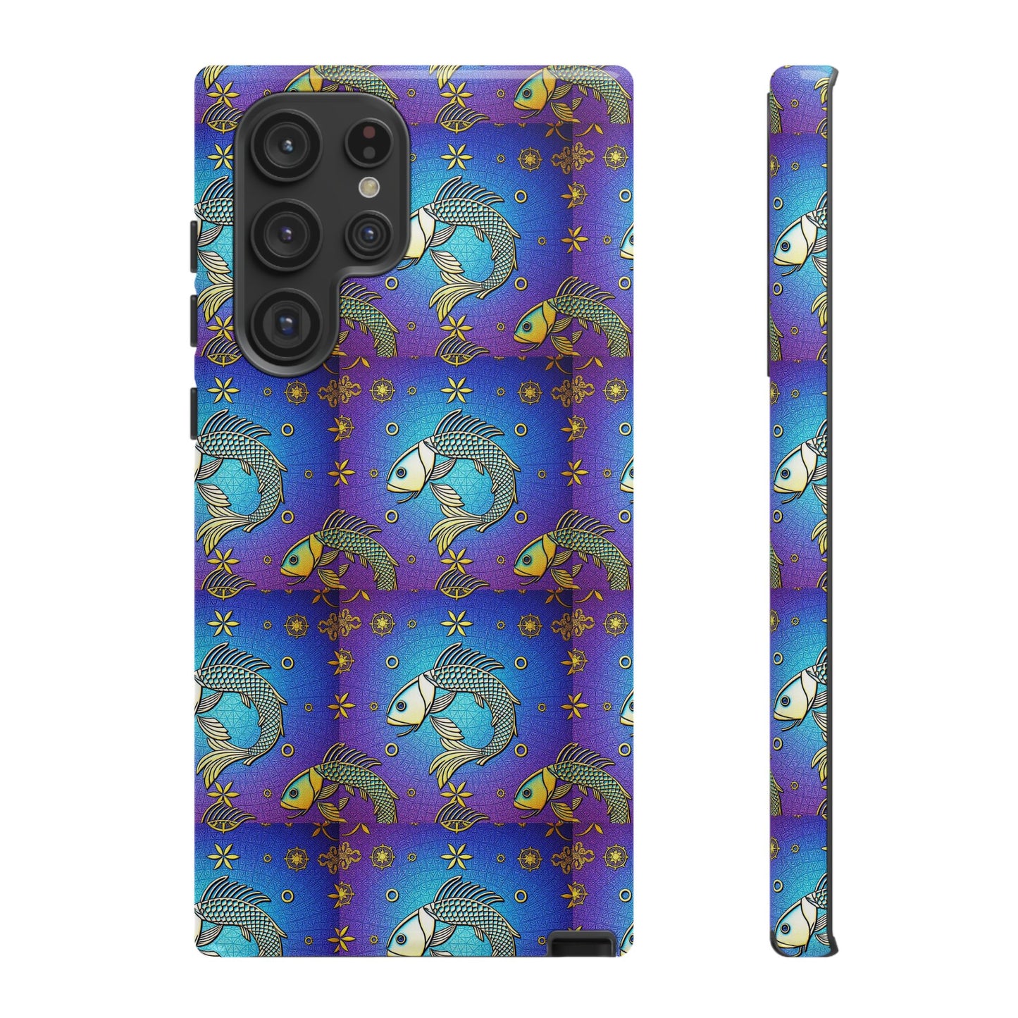 Tough Cases, Pisces, Zodiac v2, Metal Pattern
