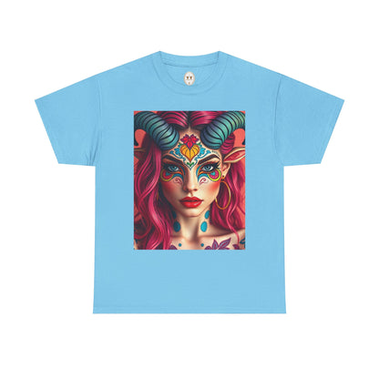 Unisex Heavy Cotton T-Shirt, Taurus, Zodiac, Sexy Art