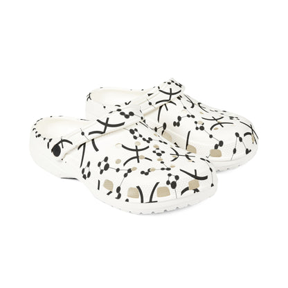 EVA Foam Rubber Shoes (AOP), Material 100% EVA, Pisces Zodiac Design