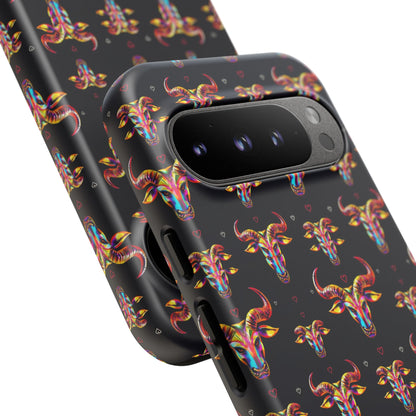 Tough Cases, Taurus, Zodiac, Metal Pattern