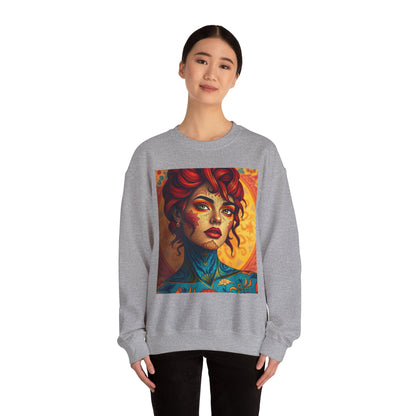Unisex Heavy Blend™ Crewneck Sweatshirt, Aquarius, Zodiac v2, Sexy Pattern