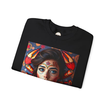 Unisex Heavy Blend™ Crewneck Sweatshirt, Cancer, Zodiac v2, Sexy Pattern