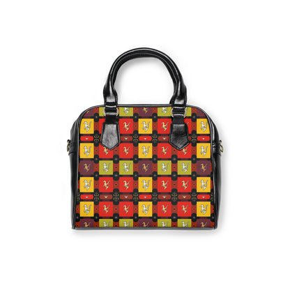 Shoulder Handbag, Sagittarius, Zodiac v4, Shapes Pattern