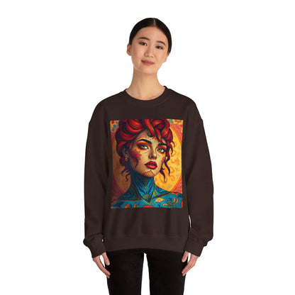 Unisex Heavy Blend™ Crewneck Sweatshirt, Aquarius, Zodiac v2, Sexy Pattern