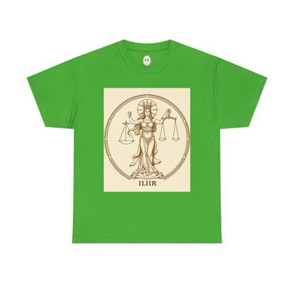 Unisex Heavy Cotton T-Shirt, Libra Goddess v1, Zodiac Design