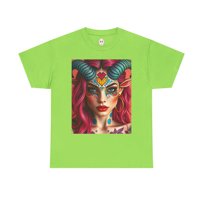 Unisex Heavy Cotton T-Shirt, Taurus, Zodiac, Sexy Art