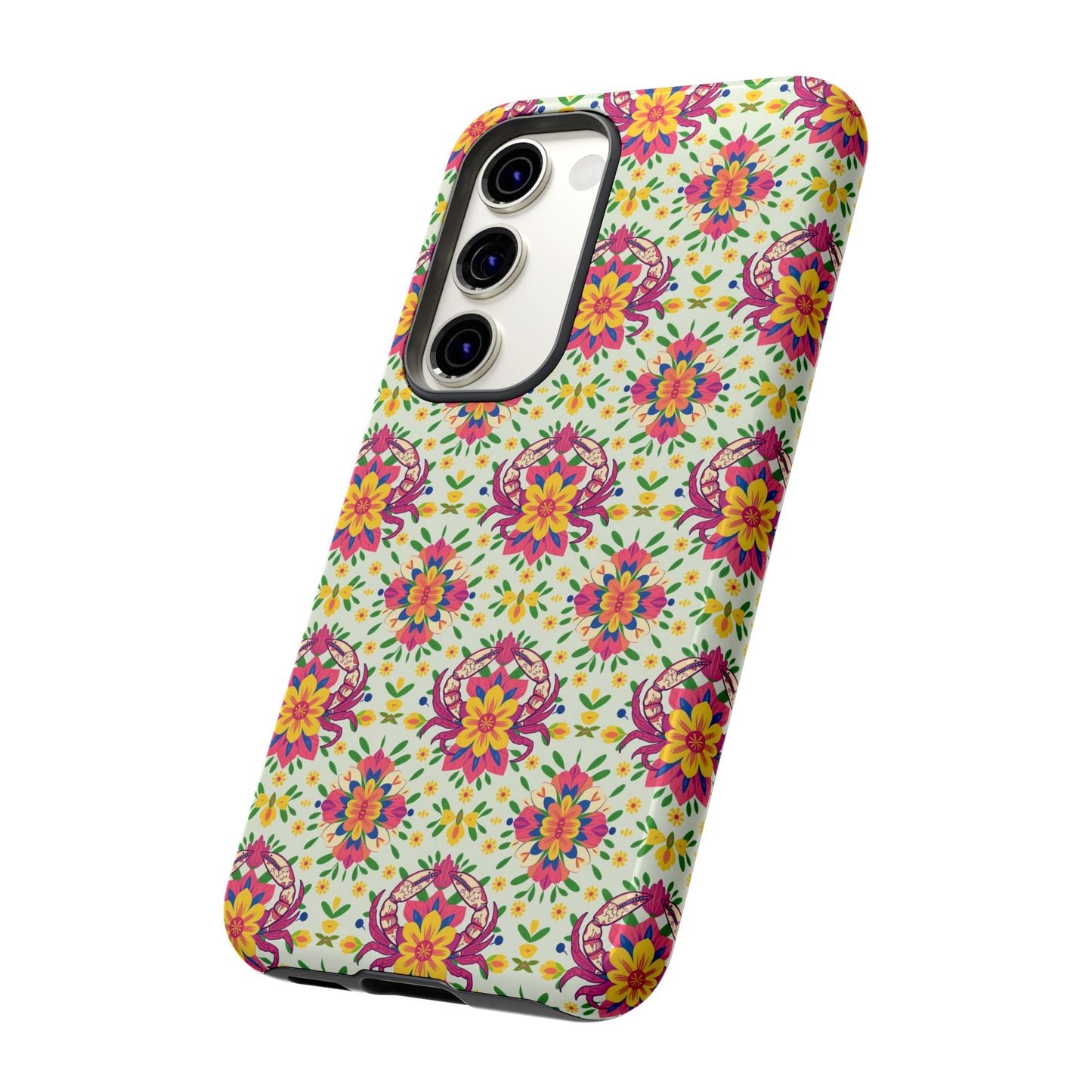 Tough Cases, Cancer, Zodiac v3, Flower Pattern
