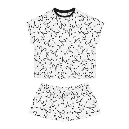 Women's Short Pajama Set Aries Zodiac Sign (AOP)