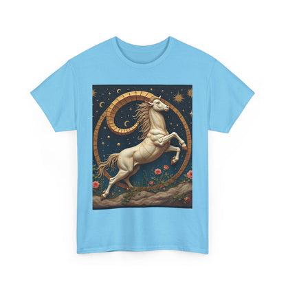 Unisex Heavy Cotton T-Shirt, Aries Animal. Zodiac Design