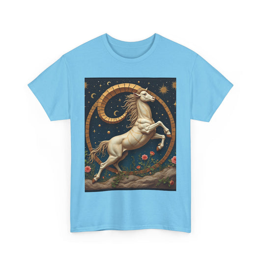Unisex Heavy Cotton T-Shirt, Aries Animal. Zodiac Design