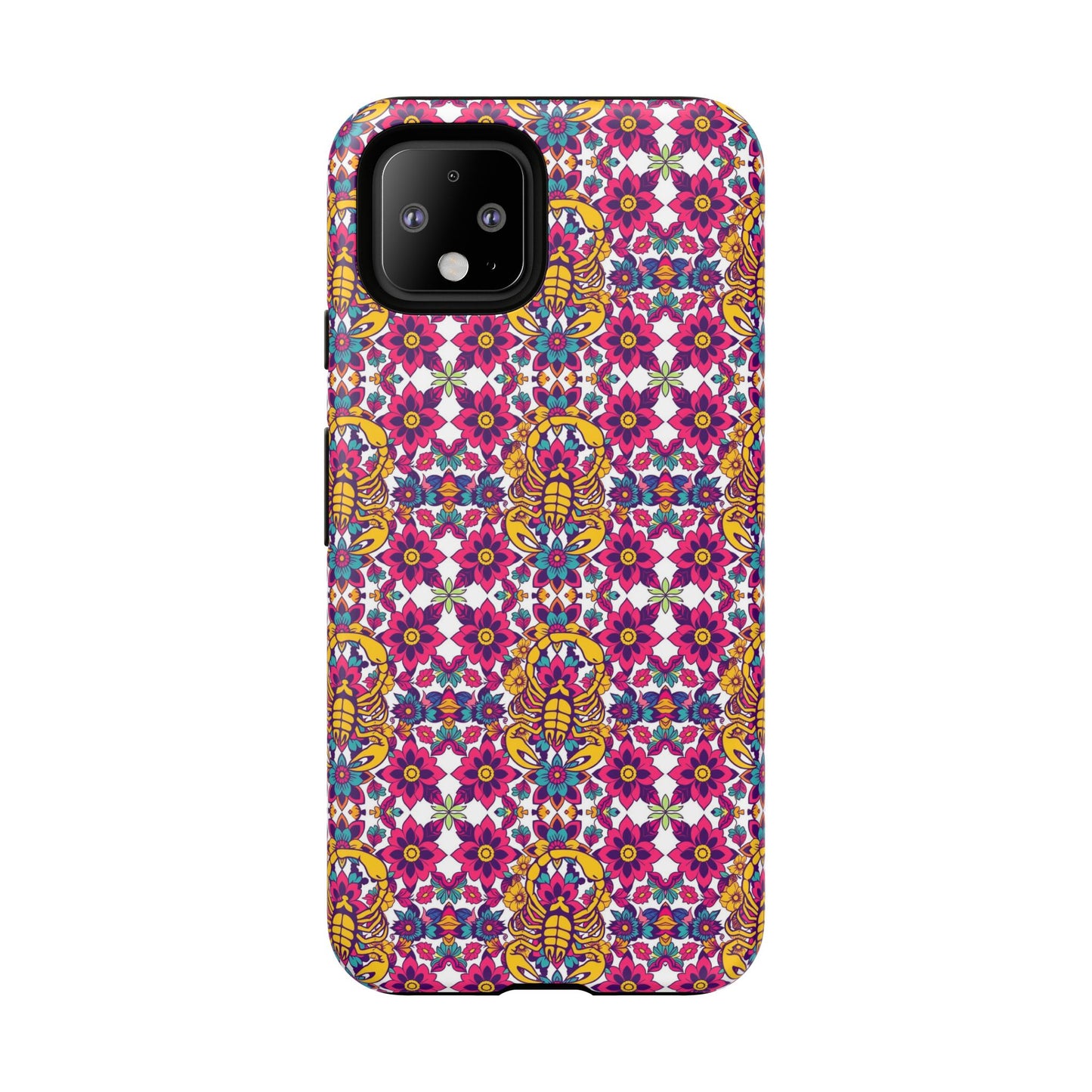 Tough Cases, Scorpio, Zodiac v2, Flower Pattern