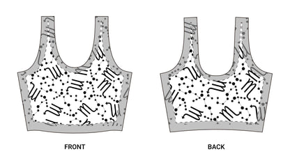 Polyester Sports Bra Scorpio Zodiac Sign (AOP)