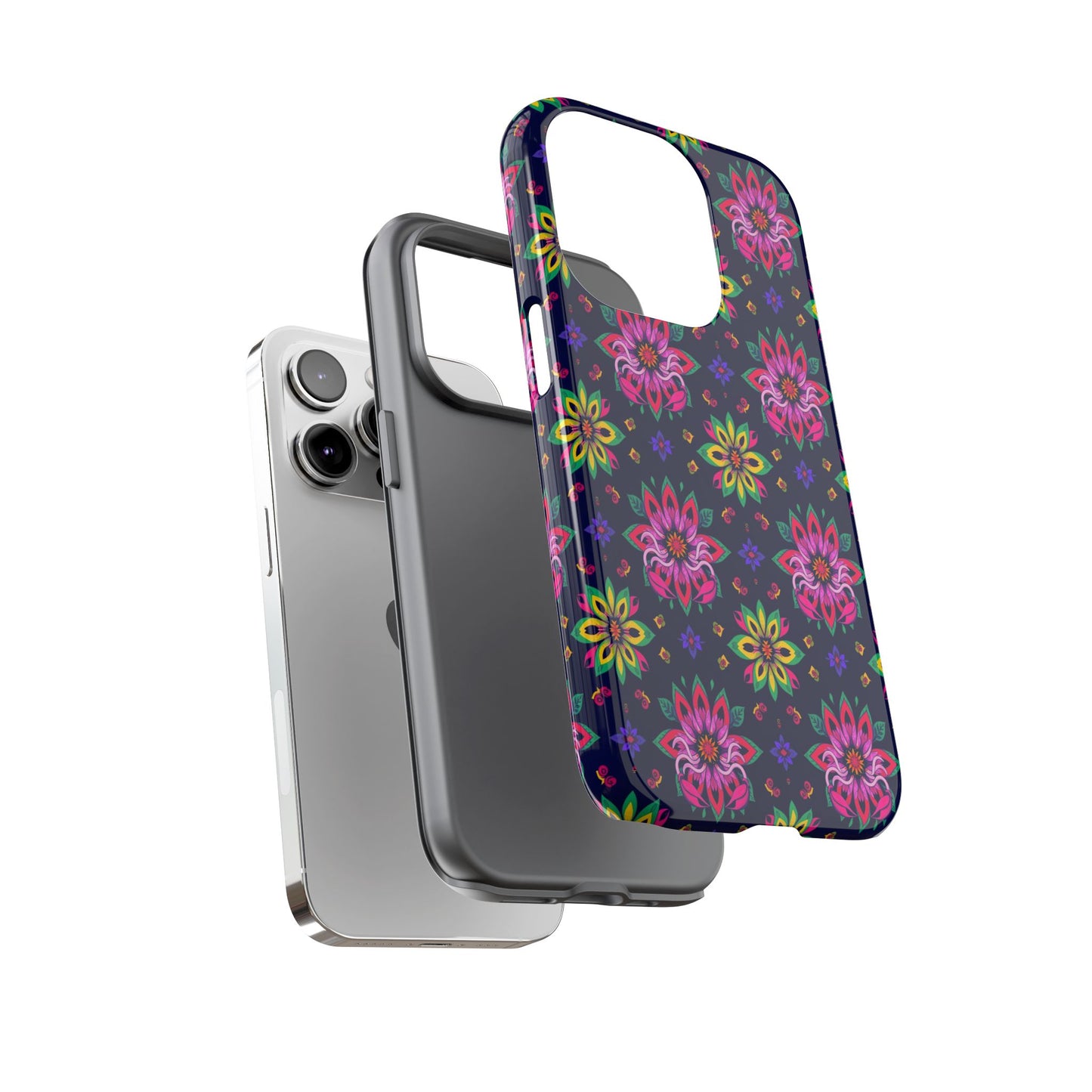Tough Cases, Scorpio, Zodiac v4, Flower Pattern
