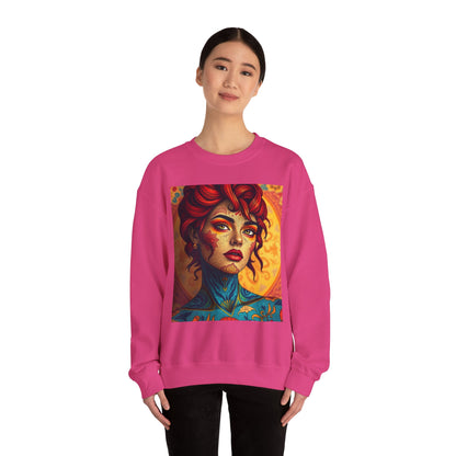 Unisex Heavy Blend™ Crewneck Sweatshirt, Aquarius, Zodiac v2, Sexy Pattern