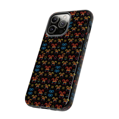 Tough Cases, Aries, Zodiac v1, Metal Pattern
