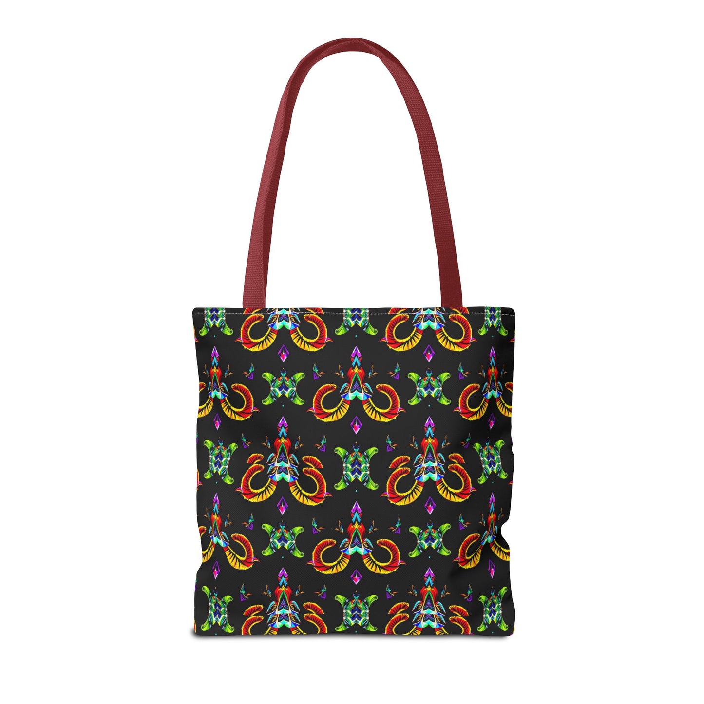 Tote Bag (AOP), Aries, Zodiac, Jewel Pattern