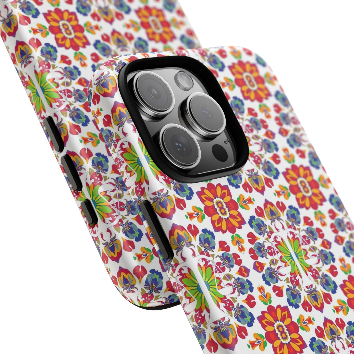 Tough Cases, Libra, Zodiac v1, Flower Pattern