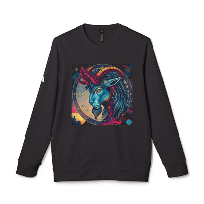 Adidas, Unisex Fleece Crewneck Sweatshirt, Capricorn, Pop Art v1, Zodiac