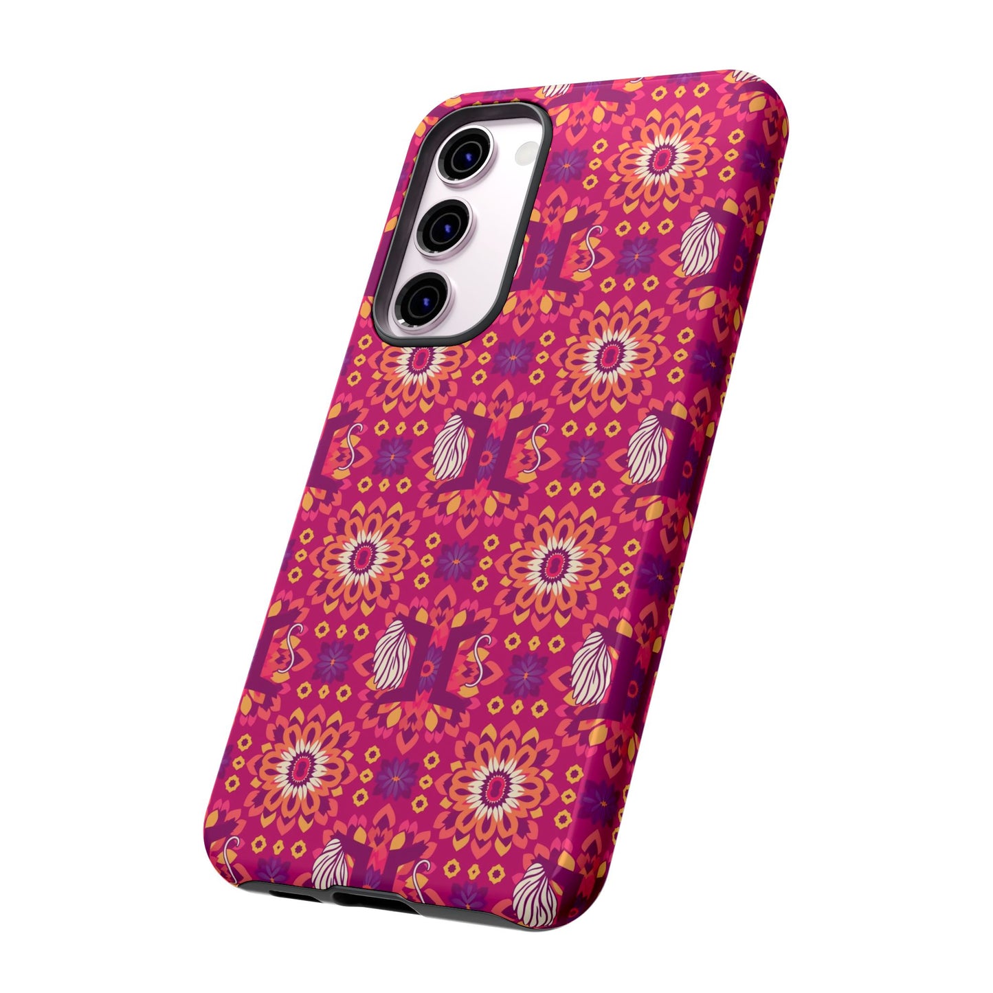 Tough Cases, Gemini, Zodiac v1, Flower Pattern