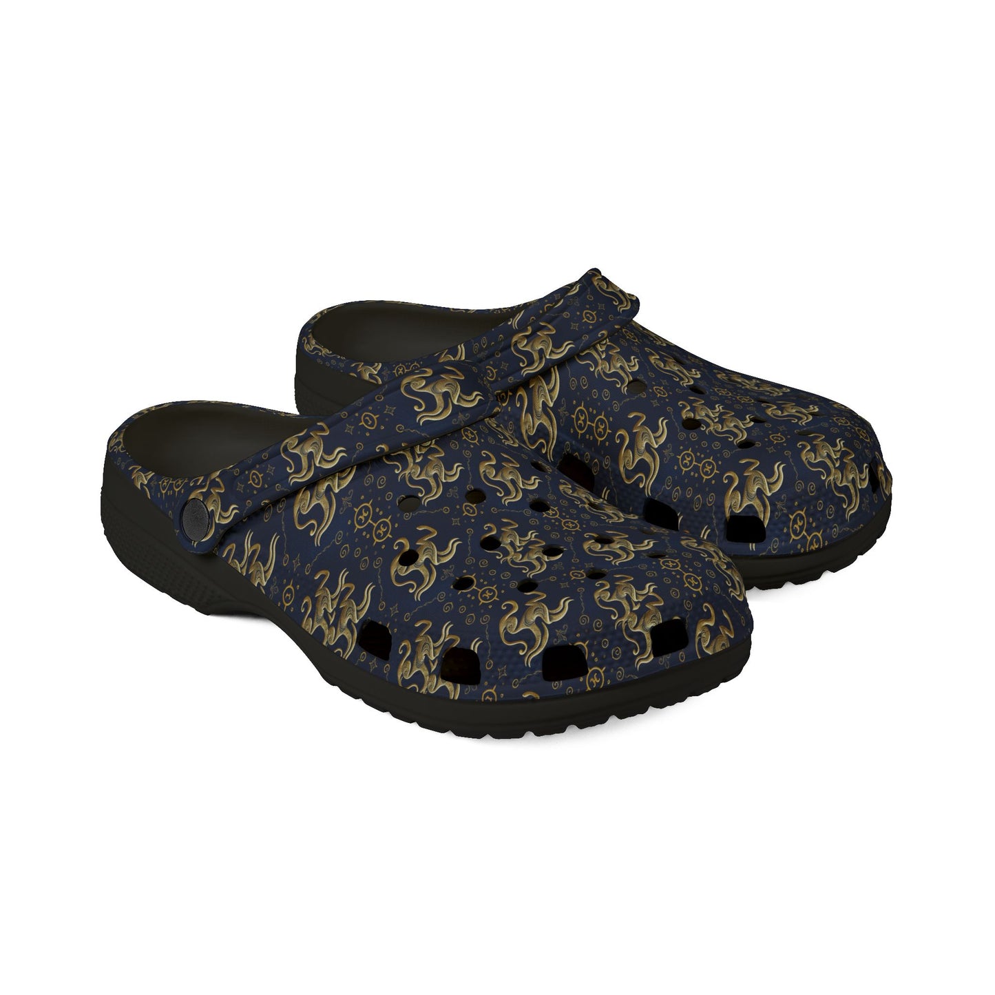 EVA Foam Rubber Shoes, (AOP), Aquarius, Zodiac v1, Pattern