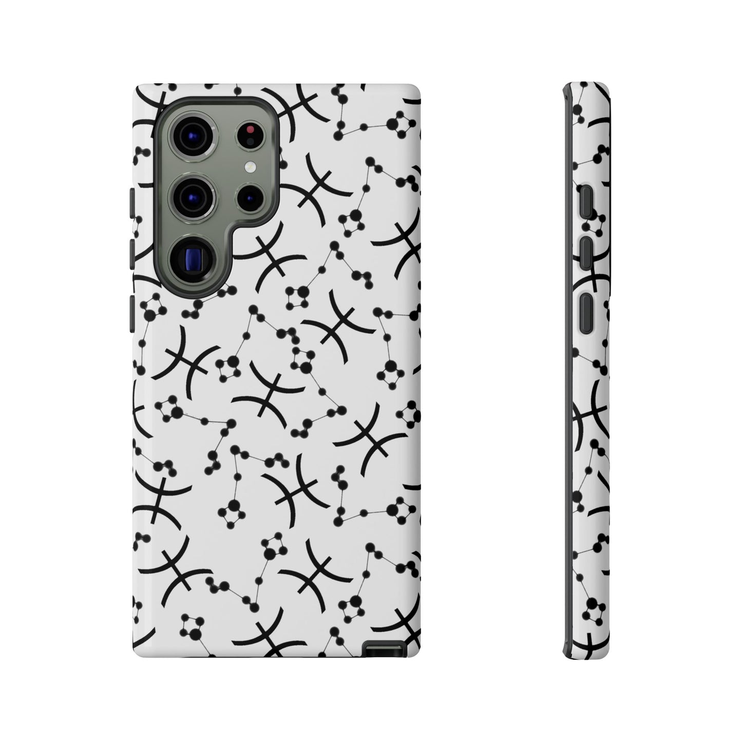 Tough Cases with the Pisces Zodiac sign for iPhone, Samsung Galaxy, and Google Pixel devices