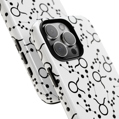 Tough Cases with the Taurus Zodiac sign for iPhone, Samsung Galaxy, and Google Pixel devices