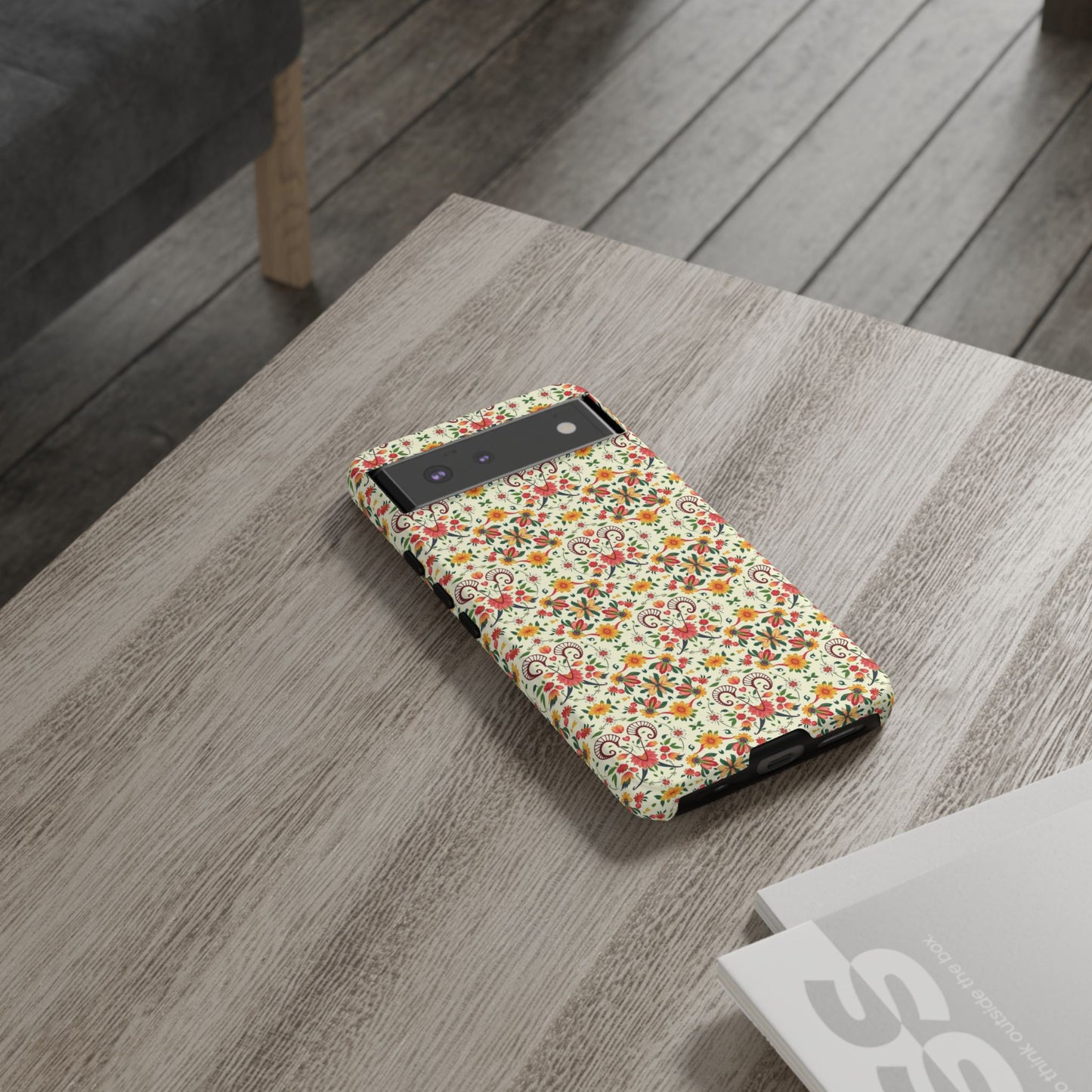 Tough Cases, Aries, Zodiac, Flower Pattern