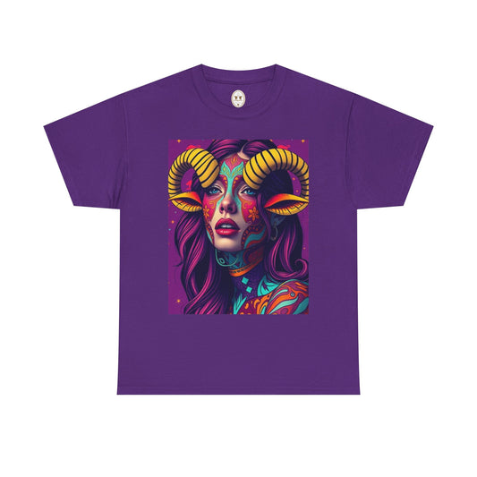 Unisex Heavy Cotton T-Shirt, Taurus, Zodiac v2, Sexy Art